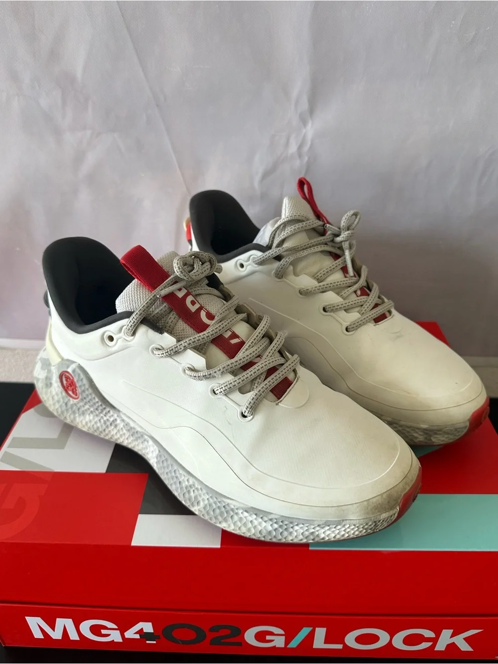 The G/FORE Men's MG4+ O2 G/Lock Camo Mid Sole Golf Shoe Size 8